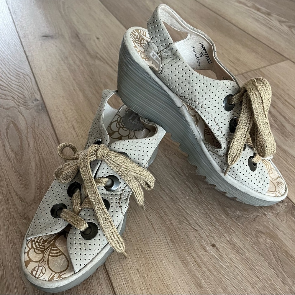 Fly London Ylva Lace Up Sandals